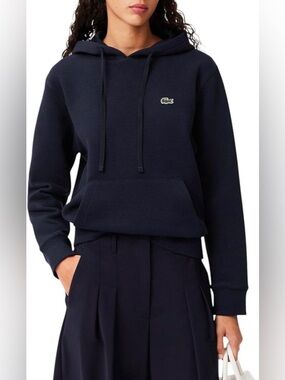 Lacoste Women’s Cotton Fleece Hoodie - Size Small